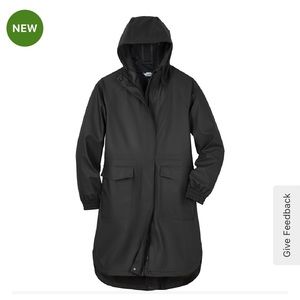 Duluth Downpour Duster Rain Jacket Parka Black